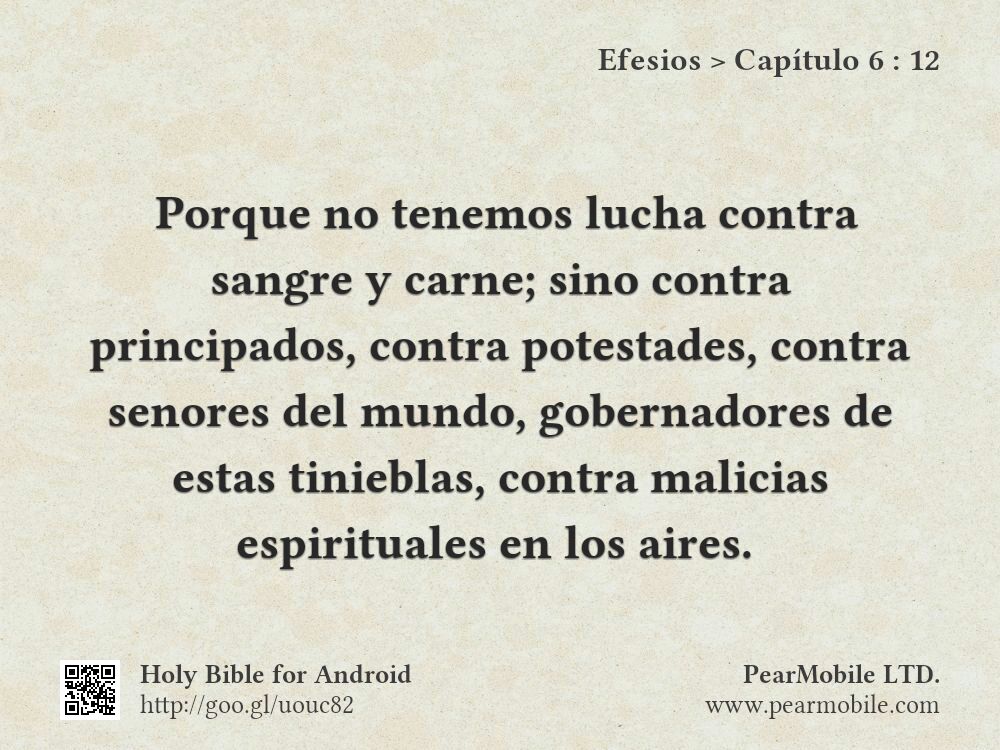 Efesios, Capítulo 6:12